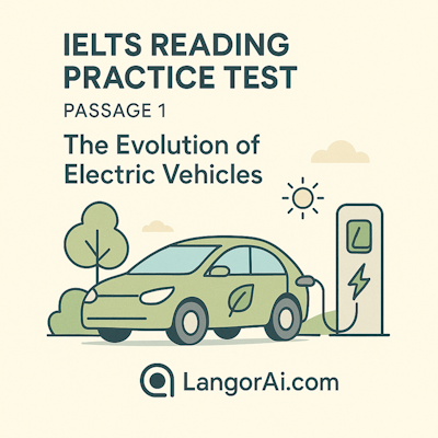 IELTS Reading – The Evolution of Electric Vehicles | LangorAi.com