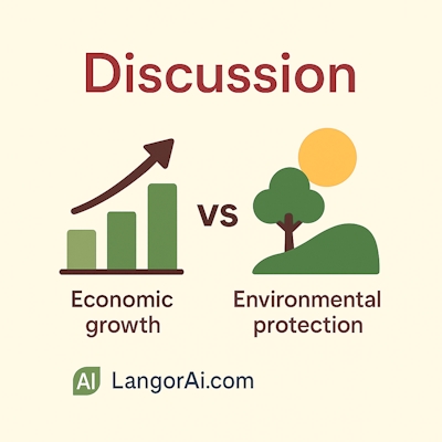 IELTS Writing Task 2 – Economic Growth vs Environment | LangorAi.com