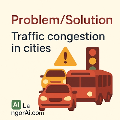 IELTS Writing Task 2 – Traffic congestion is becoming a serious problem in many cities.
 | LangorAi.com